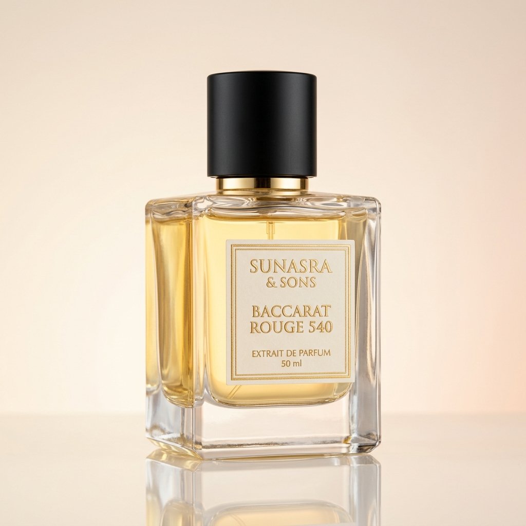 Baccarat Rough 540 perfume bottle