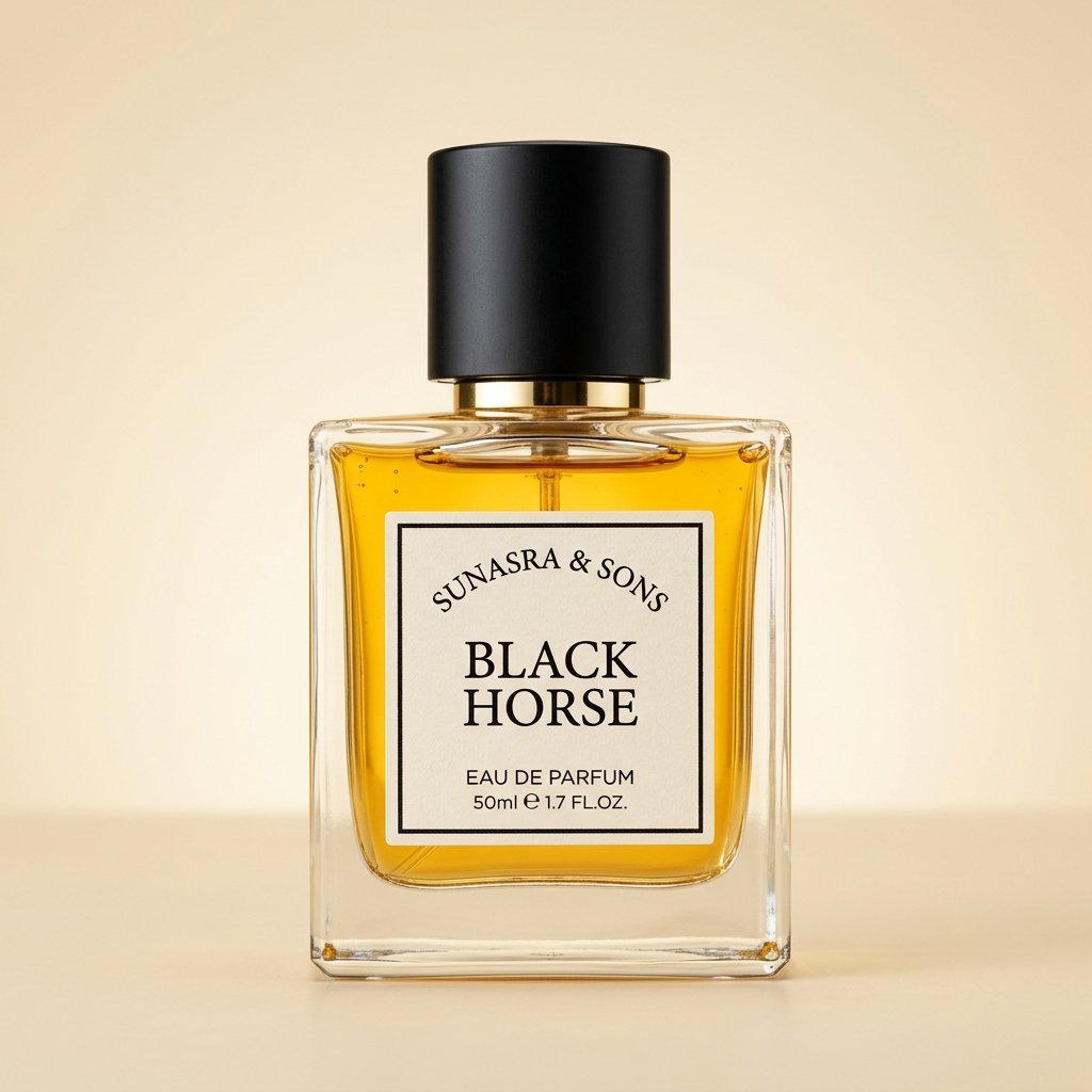 Black Horse perfume bottle