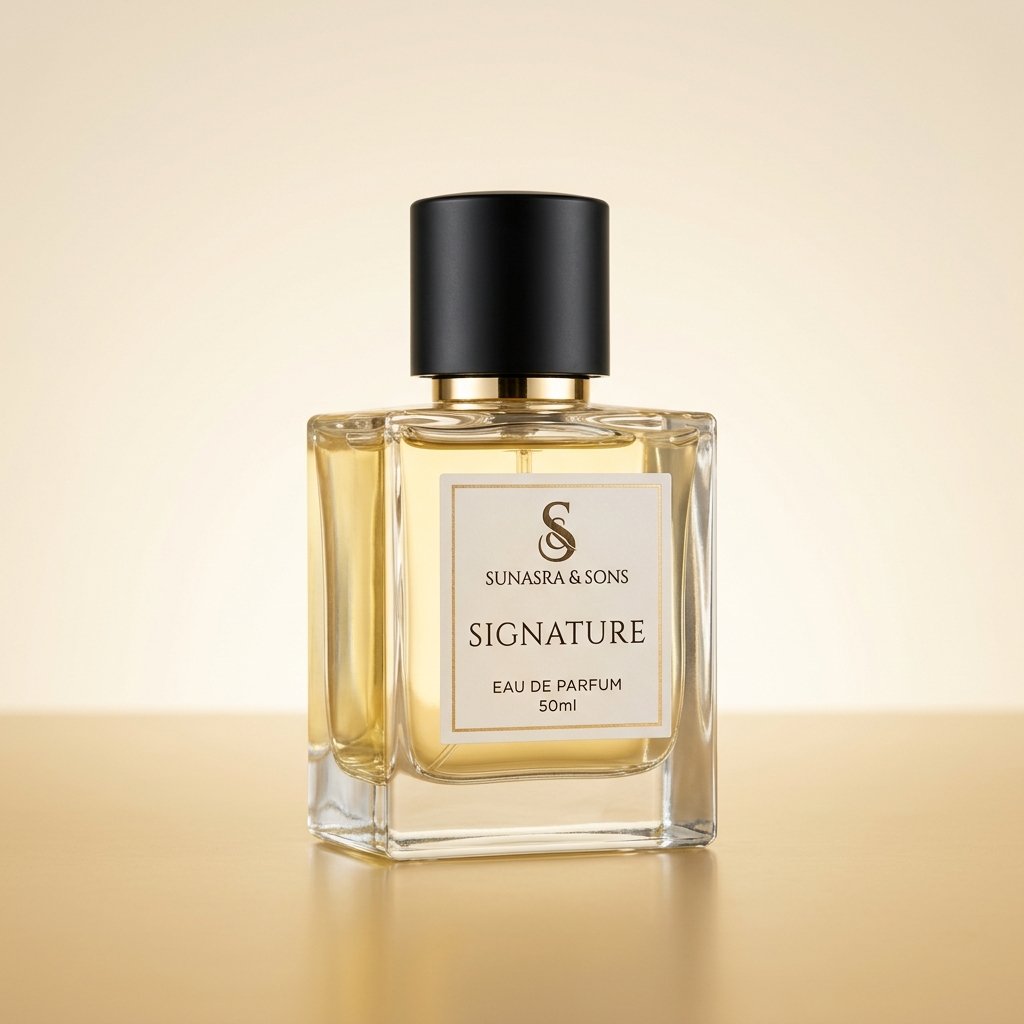 Signature perfume bottle
